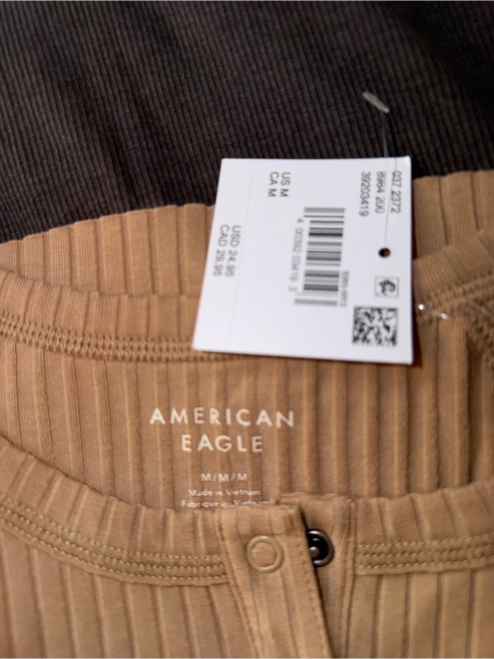 American Eagle Outfitters Ribbed Tank & Top Set - Black, Blush, Olive, Camel - Picture 2 of 5